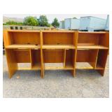 3) Oak Computer Privacy Stands