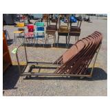 Folding Chairs and Rack