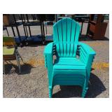 5) Teal Adirondack Chairs