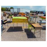 Desks, Table, Wood Storage Boxes