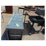 Filing Cabinet and Metal Rolling Cart