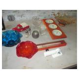 Glassware, Toy Bank, Barometer