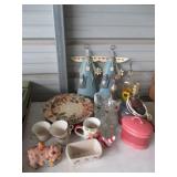 Decor, Plates, Cups, Bottles, Music Box Pig