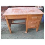 Desk And Framed Scenic Print