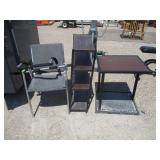 Shelf, Small Office Table, Chair, Pull Up Bar