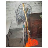 Walking Stick, Fishing Poles, Fishing Nets, Vest
