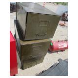 3) Metal Storage Drawers