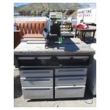 Craftsman Electronic Radial Saw And Cupboard