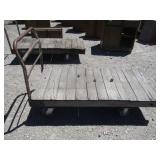 Old Rolling Metal / Wood Cart