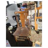 2) Vintage Wood Chairs, Office Chair