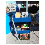 Bin w/ Contents; Lights, Phone Amplifier, Rubber