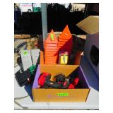 Cones, Cordless Drill, Speakers, Router