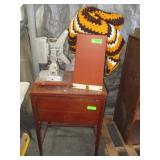 Early 1950s Keystone 8mm Projector, Sewing Cabinet