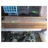 Vintage Wood Table Leaf Extensions In Wood Case