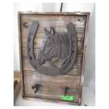 Horseshoe Wall Decor With Hooks