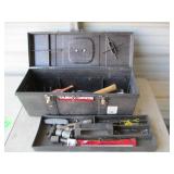 Tool Box with Misc. Hand Tools and Parts