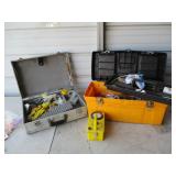2) Tool Boxes Hand Tools & Radiation Detector