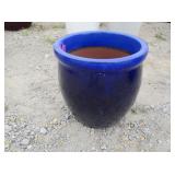 1) Blue Vietnamese Terracotta Glazed Pots
