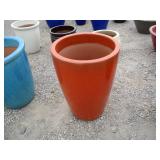 1) Orange Vietnamese Terracotta Glazed Pot