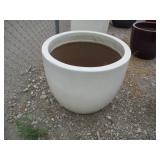 1) White Vietnamese Terracotta Glazed Pot