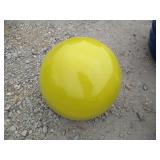 1) Yellow Vietnamese Terracotta Glazed Globe