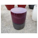 1) Purple Vietnamese Terracotta Glazed Bench