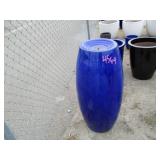 1) Blue Vietnamese Terracotta Glazed Fountain