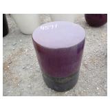 1) Purple Vietnamese Terracotta Glazed Bench