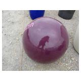 1) Purple Vietnamese Terracotta Glazed Globe