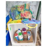 Kid Life Vests, Sink, Cleaning Supplies