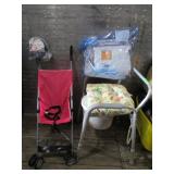 Stroller, Hat, Sheets, Portable Toilet