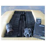Porta Copy, Flash, Lens, Box of Handle Grips