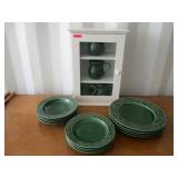 Green Dishware, Small Cabinet