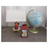 Mickey Mouse Lamp and Lantern, Globe
