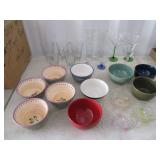 Bowls, Cups, Martini Glasses