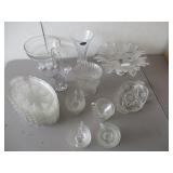 Glass Trays, Cups, Vase