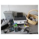 Printer, Shredder, Charger, Phones, Calculator