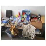 Light Bulbs, Fire Extinguisher, Tarps, Tools,