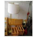 Floor Lamp, TV Trays, Magazine Racks
