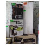 AV Receiver, Coffee Maker, Coffee Grinder, Vacuum*