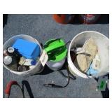 Sprayer and Buckets of Parts