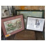 3) Framed Wall Pictures (Boy In The Park, Playful