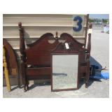 Poster Bed Headboard / Footboard & Mirror