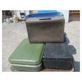 2) Suitcases, 1) Briefcase