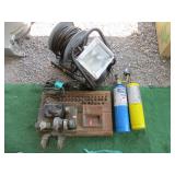 Letter Puncher, Propane Tanks, Flood Light