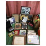 Polaroid Camera, Framed Prints and Certificates