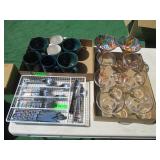Silverware, Mugs, Martini Glasses