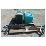 Set of Ski Racks, 2) 6 Gallon Jugs