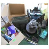 Clock, Office Supplies, Screw Drivers, Hat Box,