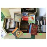 2) Boxes of Books, 1) Box of VHS